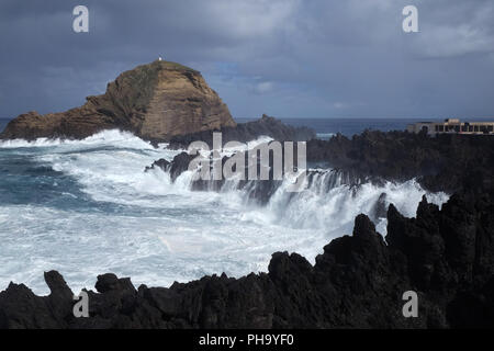 Porto Moniz, Madeira Banque D'Images