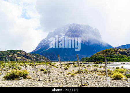 Snow Mountain dans le Parc National Los Graciares Banque D'Images