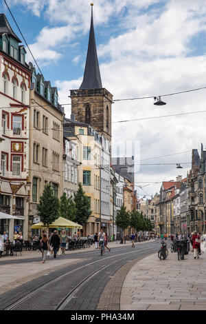 Rue de la colère à Erfurt en Allemagne. Banque D'Images