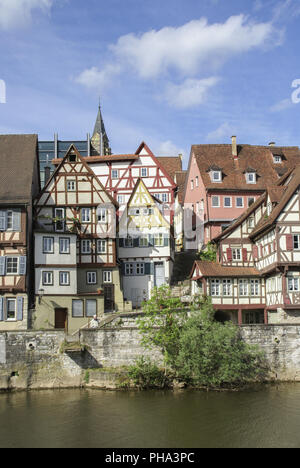 Vieille ville à Schwaebisch Hall, Bade-Wurtemberg, Allemagne Banque D'Images