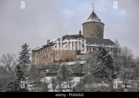 Château dans la vallée de Reichenberg Murr à proximité Backnang Banque D'Images