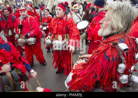 Bulgarie Jeux traditionnels de Mascarade Banque D'Images