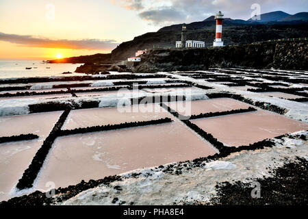 Dans le sel Canry islands Banque D'Images