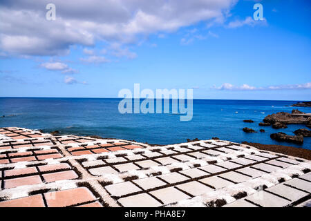 Dans le sel Canry islands Banque D'Images