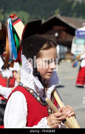 La Clicca (groupe folklorique d'Aoste) Banque D'Images