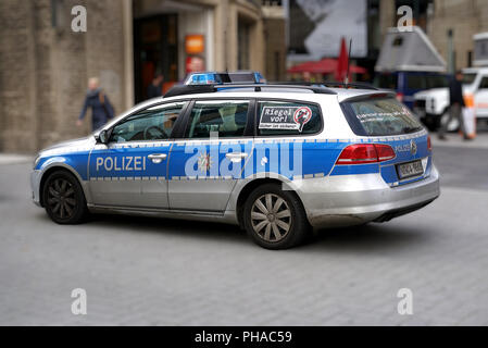 Opération de police dans la ville de Cologne Banque D'Images