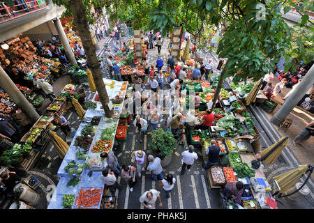 Mercado DOS Lavradores (Farmers Market). Funchal, Madère. Portugal Banque D'Images