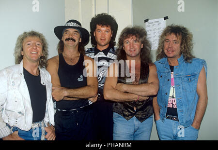 Smokie (chanteur Alan Barton und Alan Silson) sur 06.10.1991 à München / Munich. Dans le monde d'utilisation | Banque D'Images