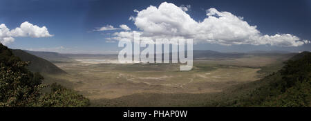 Ngorongoro Crater, panorama, sanctuaire, Tanzanie Banque D'Images