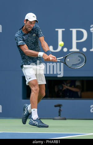 Novak Djokovic (SBR) participent à l'US Open de Tennis 2018. Banque D'Images