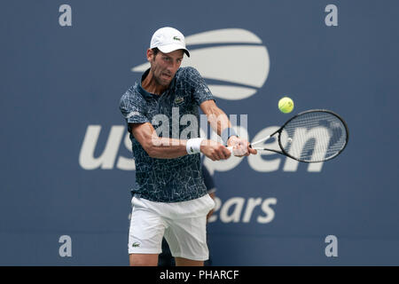 Novak Djokovic (SBR) participent à l'US Open de Tennis 2018. Banque D'Images