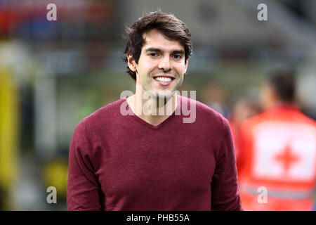 Milano, Italie. 31 août, 2018. Ricardo Kaka ressemble sur avant le match de Serie A entre le Milan AC et l'AS Roma. Crédit : Marco Canoniero/Alamy Live News Banque D'Images