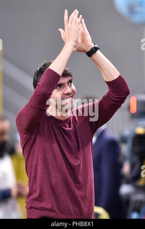 Milan, Italie. 31 août 2018. Légende Milan Ricardo Kaka' au cours de la Serie A match entre l'AC Milan et l'AS Roma au Stadio San Siro, Milan, Italie le 31 août 2018. Photo par Giuseppe maffia. Credit : Giuseppe Maffia/Alamy Live News Banque D'Images