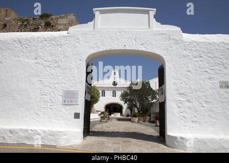 Eiland, Menorca Monte El Toro, abbaye, Espagne Banque D'Images