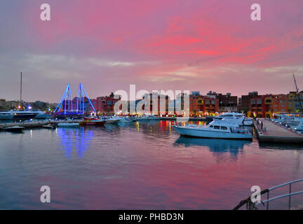 Yachten, Marina, Hurghada, Aegypten Banque D'Images