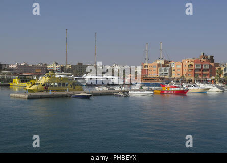 Yachten, Marina, Hurghada, Aegypten Banque D'Images