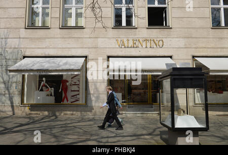 Valentino, Kurfuerstendamm, Charlottenburg, Berlin, Deutschland Banque D'Images