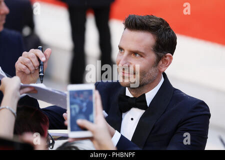 Venise - 31 août : Bradley Cooper le 31 août 2018 à Venise, Italie.(Par Mark Cape/Insidefoto) Banque D'Images