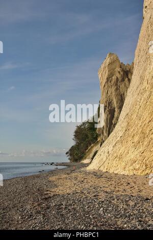 Rock formation à Moens Klint, au Danemark. Banque D'Images