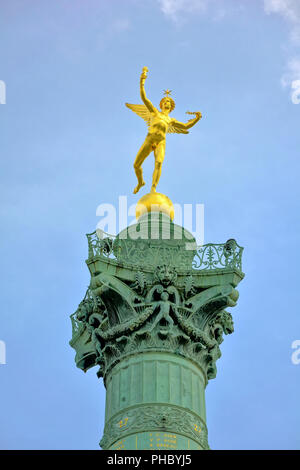 Colonne de juillet à Paris Banque D'Images