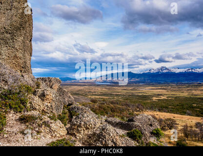 Devil Président Rock Formation, Cueva del Milodon Monument Naturel, Puerto Natales, Ultima Esperanza Province, Patagonie, Chili, Amérique du Sud Banque D'Images