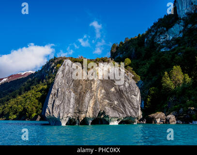 En Cathédrale, le Santuario de la Naturaleza capillas de Marmol, Lac General Carrera, Région de l'Aysen, Patagonie, Chili, Amérique du Sud Banque D'Images