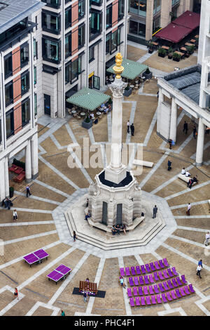 L'Orb flamboyant Monument, vue depuis la tribune de la Cathédrale St Paul, London, England, UK Banque D'Images