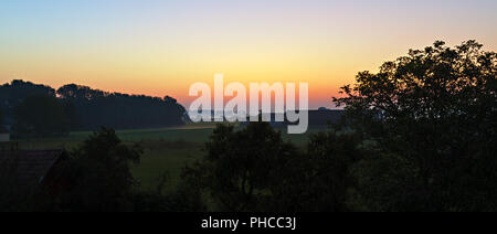 Avant le lever du soleil paysage Banque D'Images