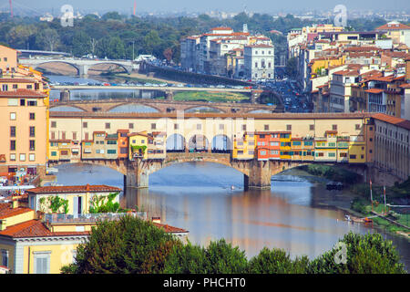 Ponts sur l'Arno à Florence Banque D'Images