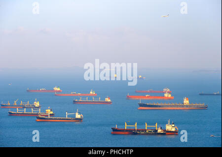 L'industrie du transport maritime de Singapour Banque D'Images