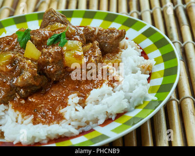 Le curry d'agneau indien Banque D'Images