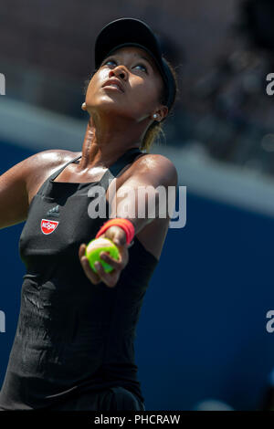 Naomi Osaka (JPN) de la compétition à l'US Open de Tennis 2018. Banque D'Images