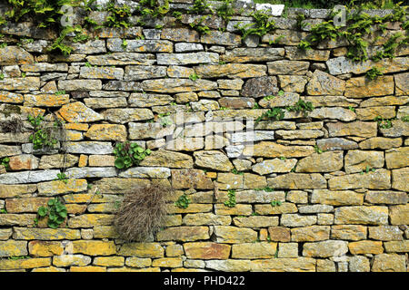 Mur en pierres naturelles Banque D'Images