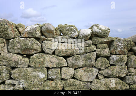 Mur en pierres naturelles Banque D'Images