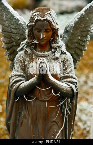 Ange de neige Banque D'Images