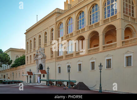 Façade du palais royal de Monaco à Monte Carlo Banque D'Images