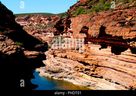 Murchison River Gorge - Kalbarri - Australie Banque D'Images