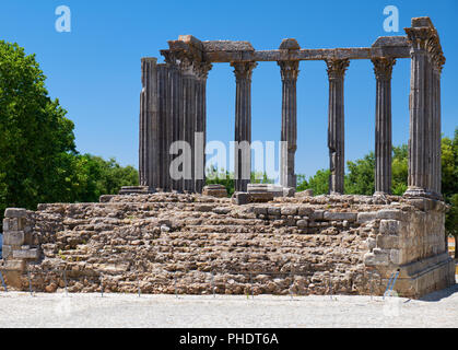 Temple de Diane. Evora. Portugal Banque D'Images