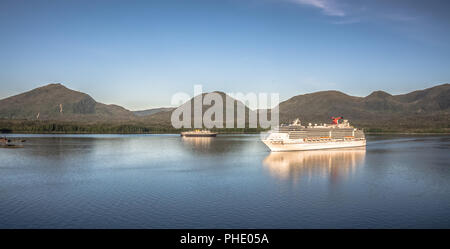 De beaux paysages autour de Ketchikan et forêt tongass en Alaska Banque D'Images