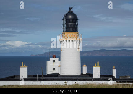 L'Écosse, Highlands, Caithness, Dunnet Head Lighthouse Banque D'Images