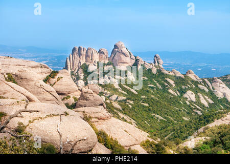 Paysage de montagne Montserrat Banque D'Images