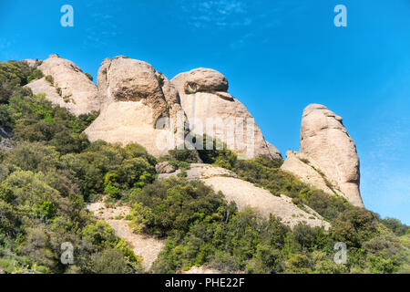 Paysage de montagne Montserrat Banque D'Images