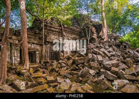 L'ensemble du temple de Beng Mealea, au Cambodge. Banque D'Images