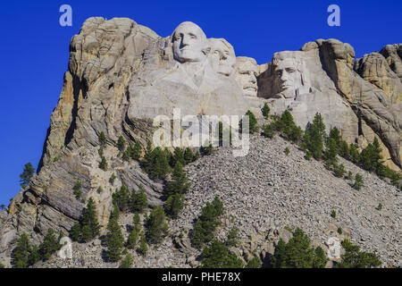 Sculpture présidentielle au Monument National du Mont Rushmore, dans le Dakota du Sud Banque D'Images