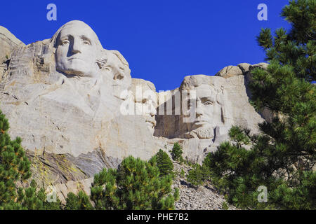 Sculpture présidentielle au Monument National du Mont Rushmore, dans le Dakota du Sud Banque D'Images
