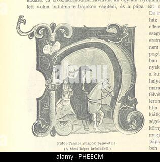 Libre à partir de la page 658 d'un "Magyar Nemzet tortenete. Szerkeszti Szilágyi S. [avec cartes et illustrations.]' . Banque D'Images