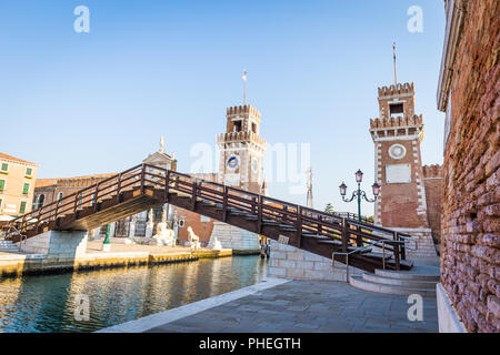 Entrée de l'Arsenal de Venise Banque D'Images