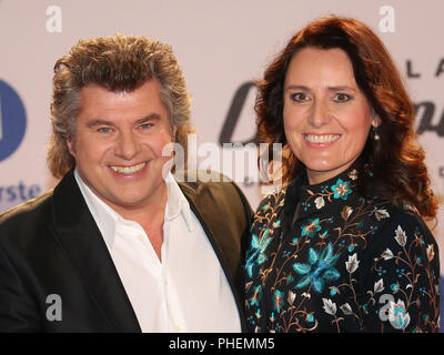 Chanteur Andy Borg et épouse Birgit Banque D'Images