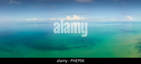 Panorama de l'antenne paysage de mer tropical Banque D'Images