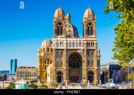 La Cathédrale de Sainte Marie Majeure à Marseille Banque D'Images